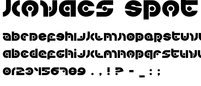 Kovacs Spot font